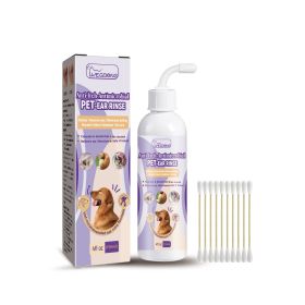 Cat & Dog Pet Ear Cleaner, Relieve Ear Canal Odor Cleaning Earwax Ear Cleansing Drops