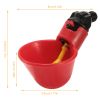 20 Pack Chicken Waterer Automatic Poultry Waterer Chicken Drinker Cups w/Mounting Joint  for Chicken Poultry
